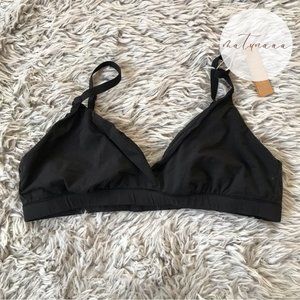 Skims Fits Everybody Crossover Bralette in Onyx M